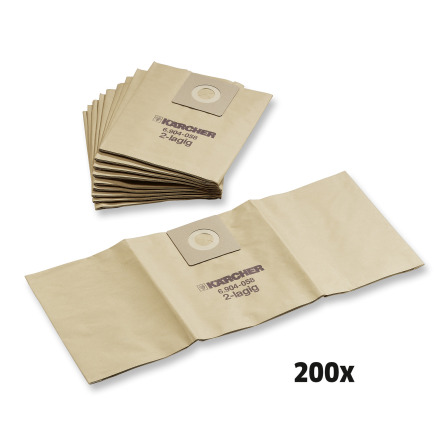 Sacs filtrants papier, 200 Pièce(s), T 12/1