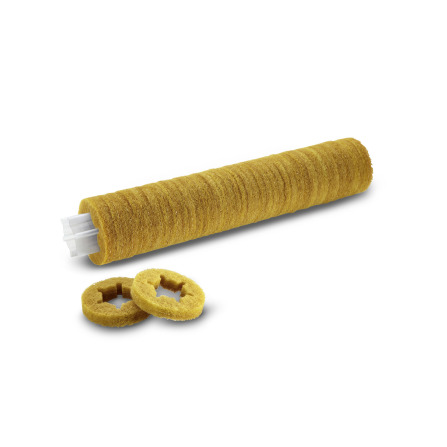 Pads rouleau sur gaine, Doux, jaune, 400 mm
