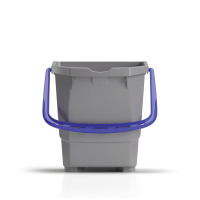 Seau gris 15 L