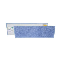 Serpillère auto-agrippante en microfibre courte bleue 60 cm