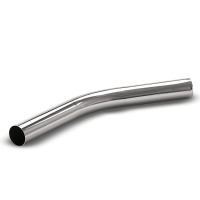 Coude, NT, DN 35, métal chromé, cône côté flexible, cône côté accessoire