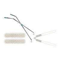 Kit support pour balai ciseaux renforcé avec franges