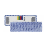 Serpillère microfibre courte bride abrasive, 40 cm
