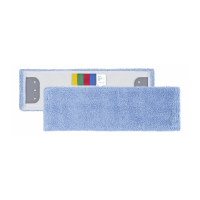Serpillère microfibre courte avec languettes de 40 cm