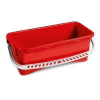 Seau rectangulaire 10 l, rouge