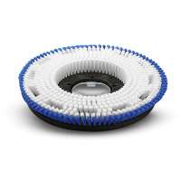 Brosse de shampooingnage, moyennement souple, bleu / blanc, 430 mm