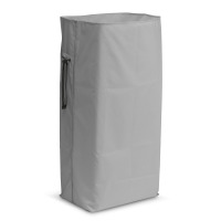 Sac poubelle avec fermeture-éclair, 120 l, gris