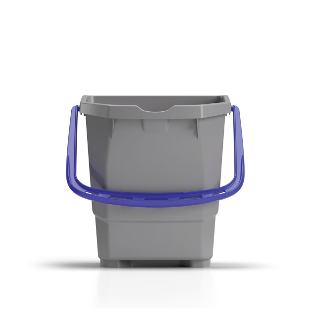 Seau gris 15 L