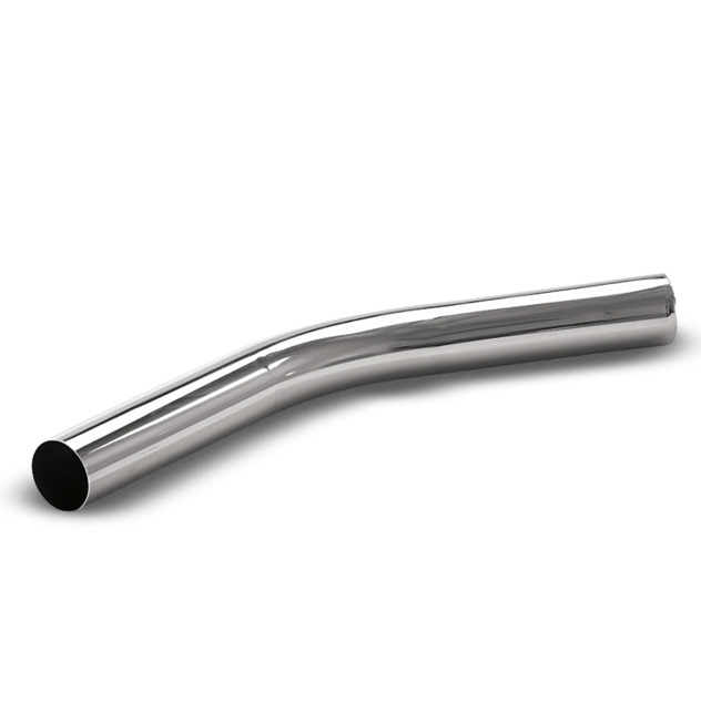 Coude, NT, DN 35, métal chromé, cône côté flexible, cône côté accessoire