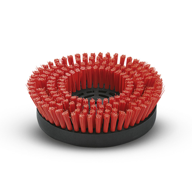 Brosse-disque, moyen, rouge, 170 mm