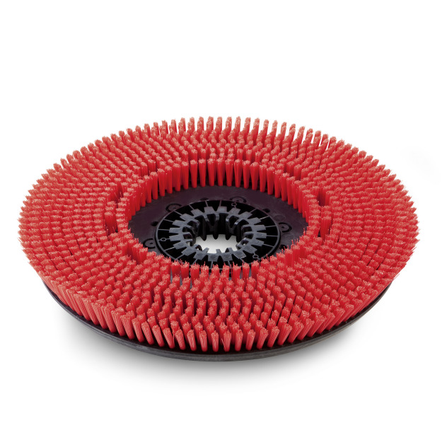 Discborstel, Middel, rood, 550 mm