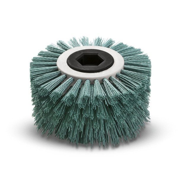 Brosse coudée, dur, vert, 170 mm