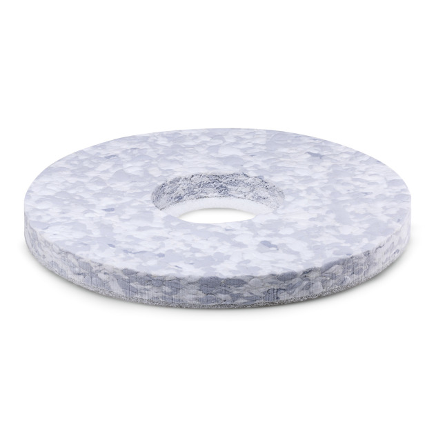 Pad en mélamine, gris / blanc, 381 mm, 2 Pièce(s)
