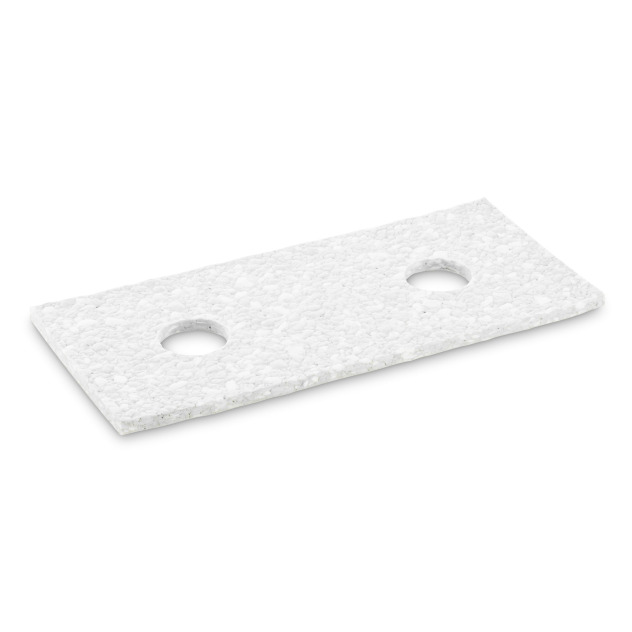 Pad en mélamine, gris / blanc, 644 mm, 2 Pièce(s)