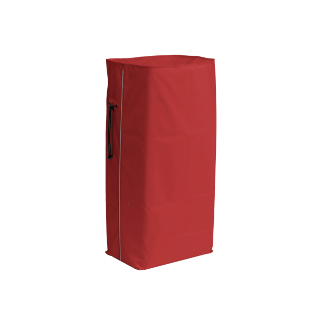 Afvalzak met ritssluiting, rood, 120 l