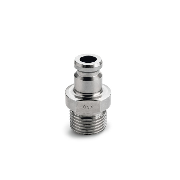 Raccord rapide fixe HP inox 1/2" G ext (vanne HP 1/2")