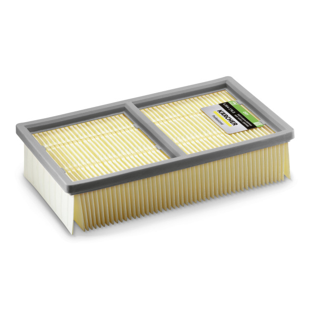 Filtre plissé plat Dry, étiquette verte, convient pour NT 55/2 Tact², NT 65/2 Tact², NT 75/2 Tact² Me