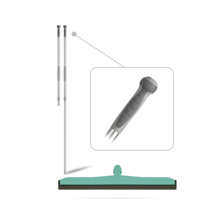 Set natte vloerreiniging aftrekker