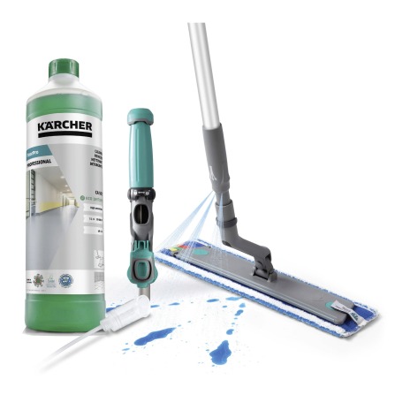 Set natte vloerreiniging sproeidweilsysteem