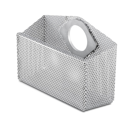Welded assembly filtering basket