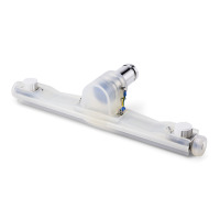 Mondstuk voor vloeren, roestvrij staal AISI 316L DN-F40 transparant