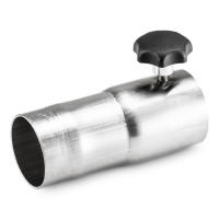 Rechte roestvrijstalen handgreep AISI 304 DN50