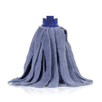Microvezel Kentucky mop, blauw, met schroefbevestiging