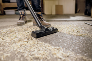 Omschakelbare nat- en droogzuigmond met parkeerstand