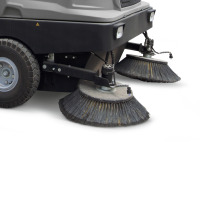 Watersproeisysteem voor zijbezem