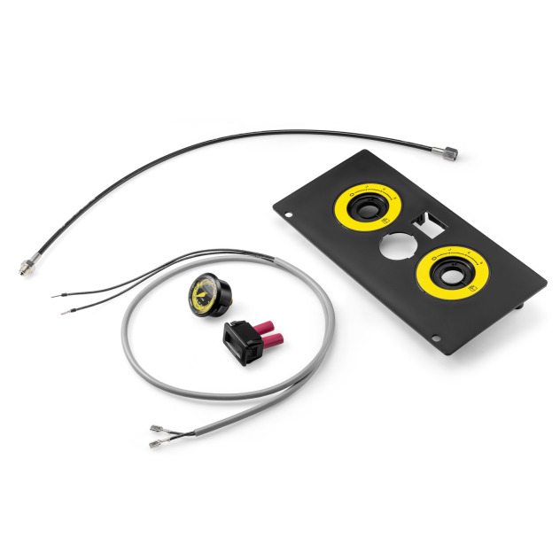 Add-on kit hour counter pressure gauge