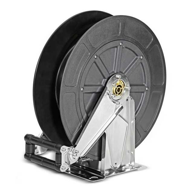 Automatische slanghaspel van roestvrij staal / kunststof, 20 m