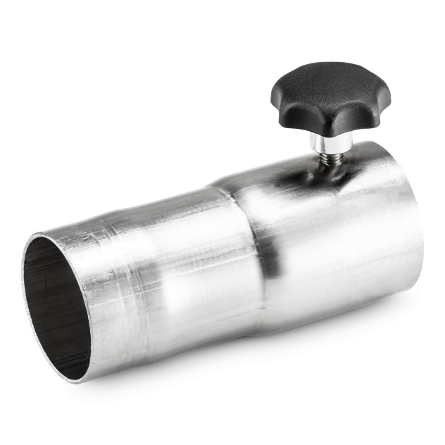 Rechte roestvrijstalen handgreep AISI 304 DN50