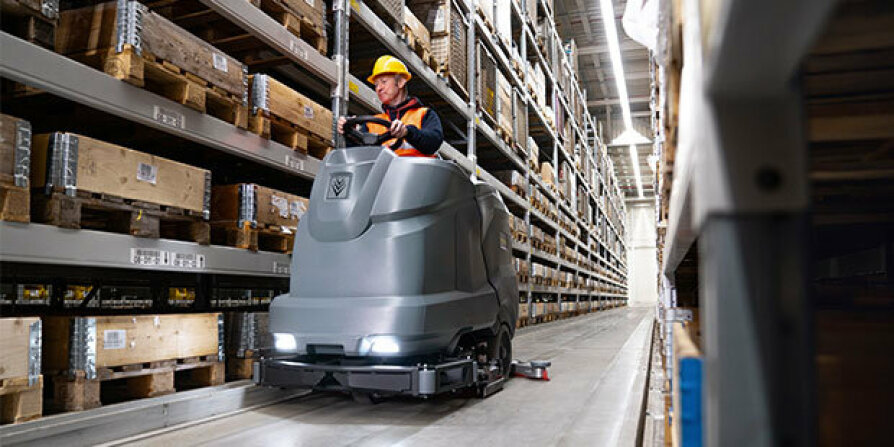 Ride-on schrob-zuigmachines