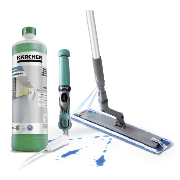 Set natte vloerreiniging sproeidweilsysteem