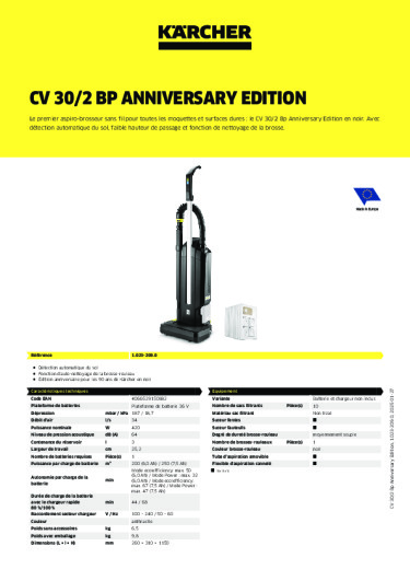 Informations sur le produit