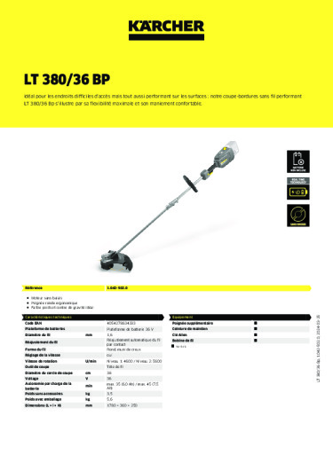 Informations sur le produit