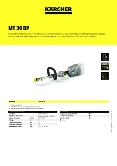 Informations sur le produit