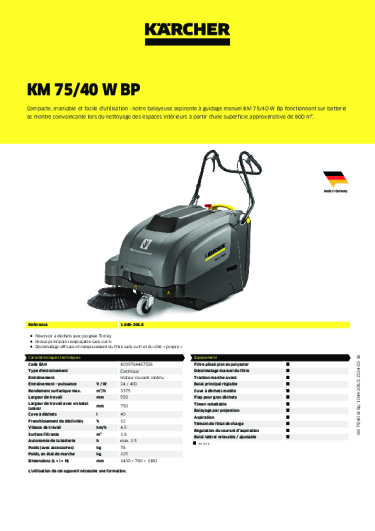 Informations sur le produit