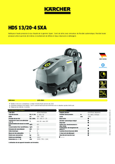 Informations sur le produit