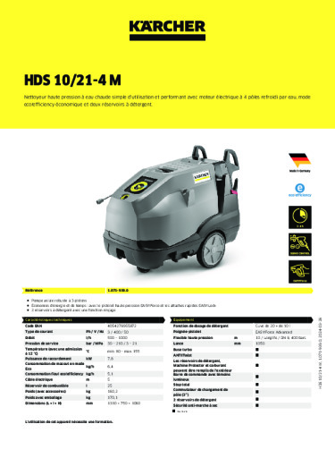 Informations sur le produit