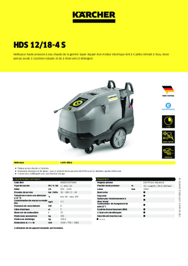 Informations sur le produit