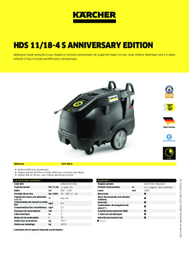 Informations sur le produit