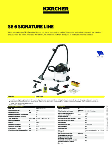 Informations sur le produit