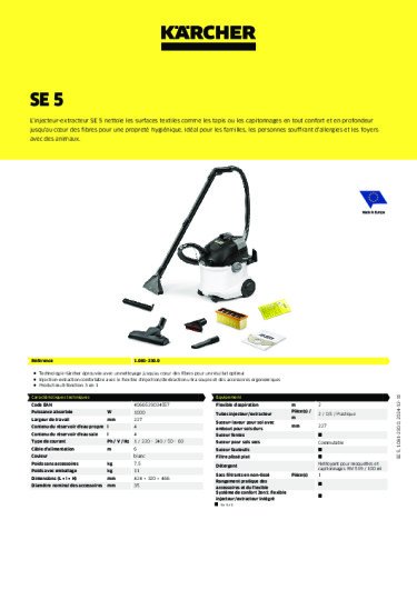 Informations sur le produit