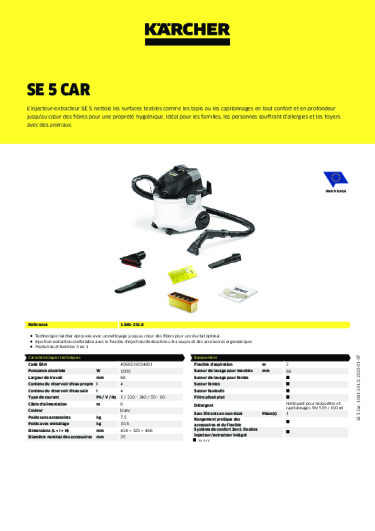 Informations sur le produit