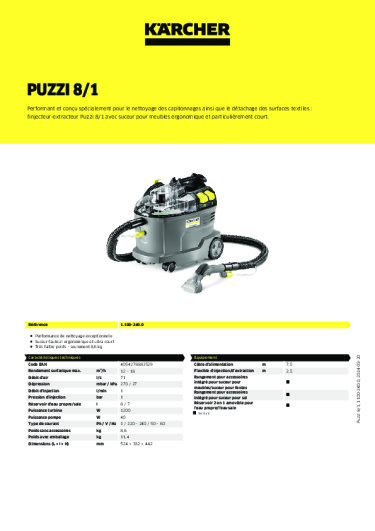 Informations sur le produit