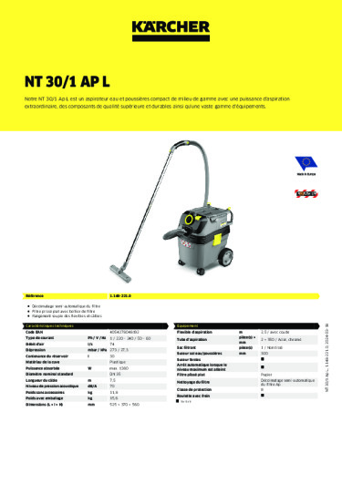 Informations sur le produit