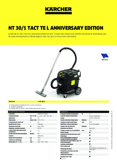 Informations sur le produit