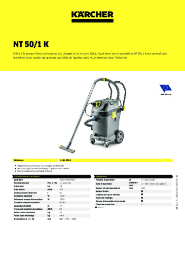 Informations sur le produit