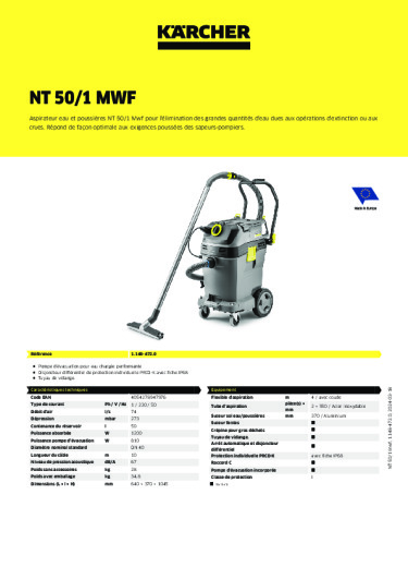 Informations sur le produit